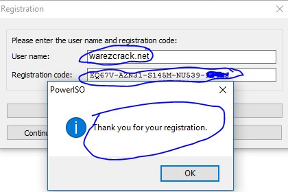 poweriso username and registration code 6.5